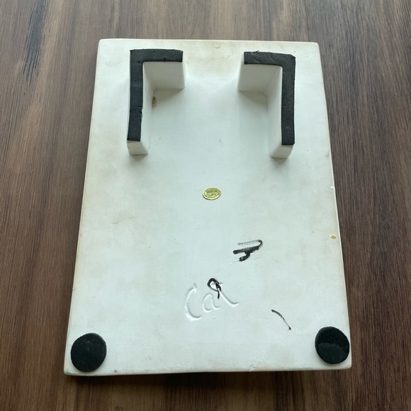 Ceramic kitchen or home to do list/grocery list elevated organizer. - Picture 4 of 4